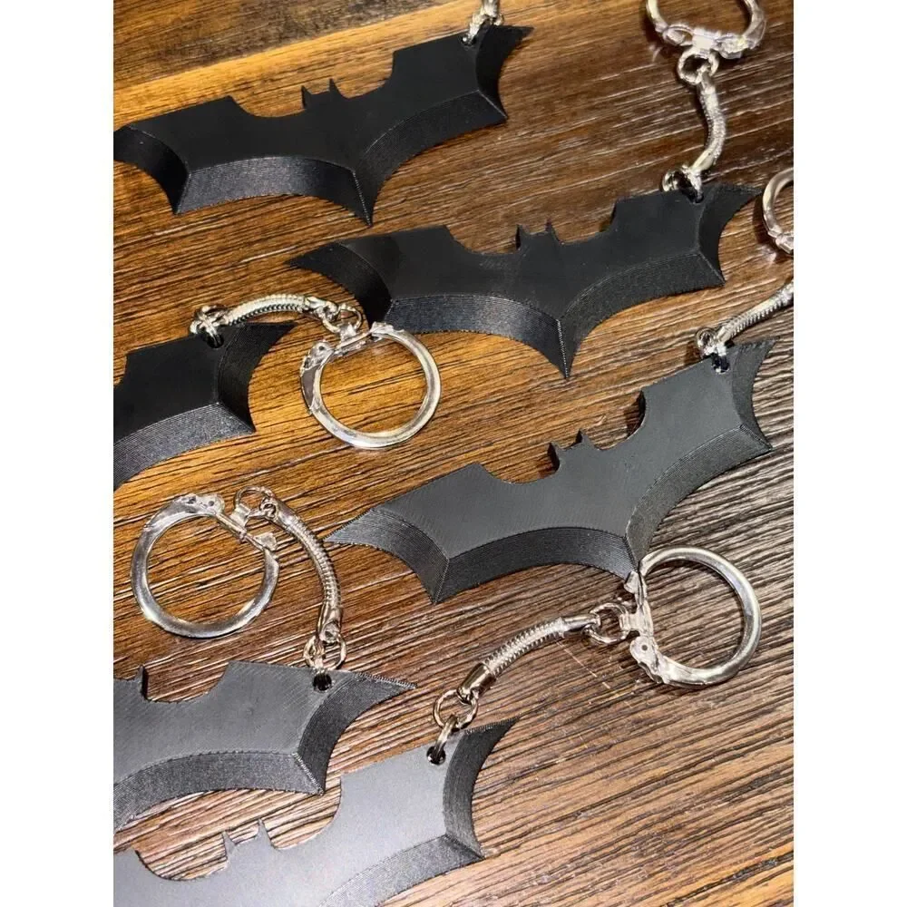 Batman Boxcutter Keychain Pack | Set of 10 | Dark Knight | Bats | Party Favors